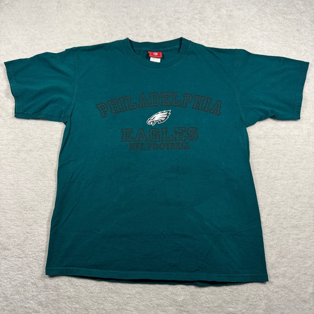 NFL Philadelphia‎ Eagles T-Shirt Mens Large Green Short Sleeve Graphic Football
